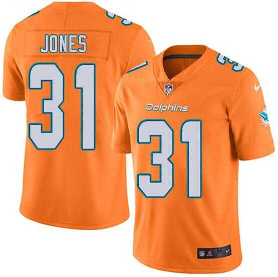 Men & Women & Youth Miami Dolphins #31 Byron Jones Orange 2020 Vapor Untouchable Limited Stitched Jersey->miami dolphins->NFL Jersey